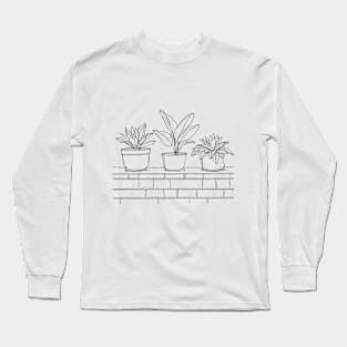 Three happy plants Long Sleeve T-Shirt